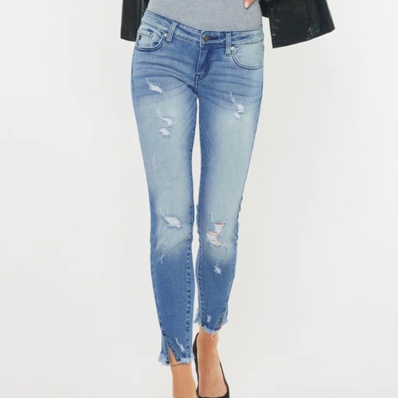 KanCan Adell Low Rise Ankle Skinny Jean - Picture 1 of 6